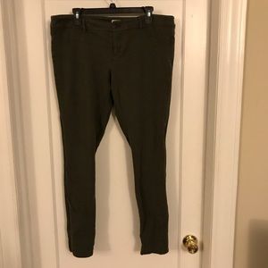 Hunter green stretchy jeggings 15 mossimo